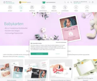 Babykarten-Paradies.de(Babykarten selbst gestalten & drucken) Screenshot