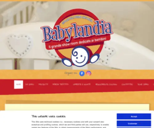 Babylandiabari.it(Articoli per l'infanzia) Screenshot