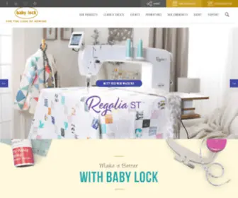 Babylock.com(Baby Lock) Screenshot