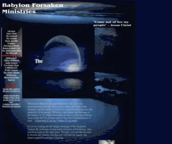 Babylonforsaken.com(BABYLON FORSAKEN MINISTRIES) Screenshot