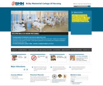 Babymemorialcollegeofnursing.org(BMH Nursing College) Screenshot