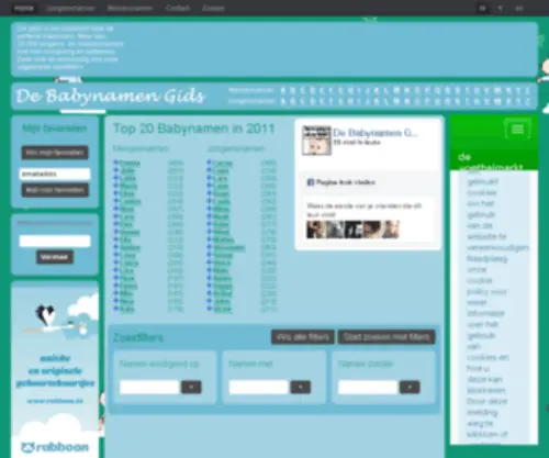 Babynamengids.info(Babynamen) Screenshot