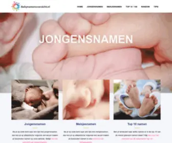 Babynamenoverzicht.nl(Jongensnamen en Meisjesnamen) Screenshot