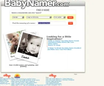 Babynamer.com(Baby Names and Meanings) Screenshot