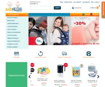 Babyneeds.ro(Magazin online cu articole pentru bebelusi) Screenshot