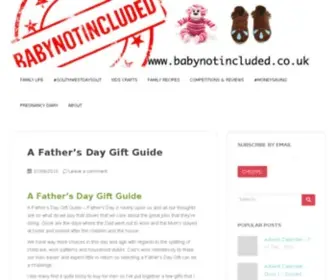 Babynotincludedblog.co.uk(Welcome) Screenshot