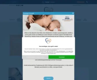 Babyservice.de(Alles über Babymilch & Babys) Screenshot