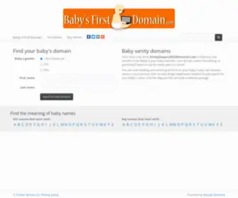 BabysfirstDomain.com(Find the Perfect Domain For Your Baby) Screenshot