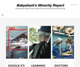 Babysharkmr.com(Babyshark's Minority Report) Screenshot