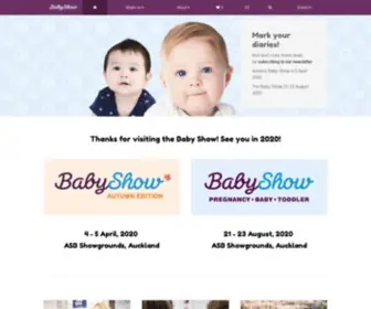 Babyshow.co.nz(Baby Show) Screenshot