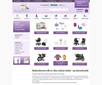 Babyshower.dk(Baby butik. Køb det bedste til børn i vores online børnebutik her) Screenshot