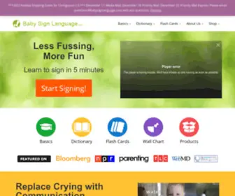 Babysignlanguage.com(Baby Sign Language) Screenshot