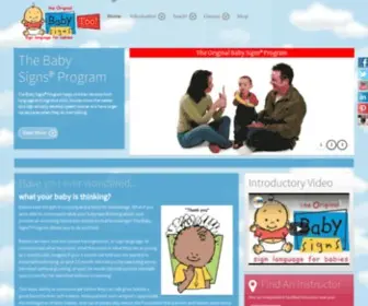 Babysignstoo.com(Baby Signs® Too) Screenshot
