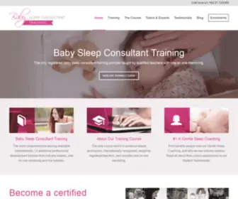 Babysleepconsultanttraining.com(Baby Sleep Consultant Training) Screenshot