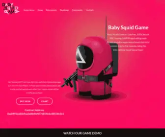 Babysquidgame.com(PvP Game on Blockchain) Screenshot