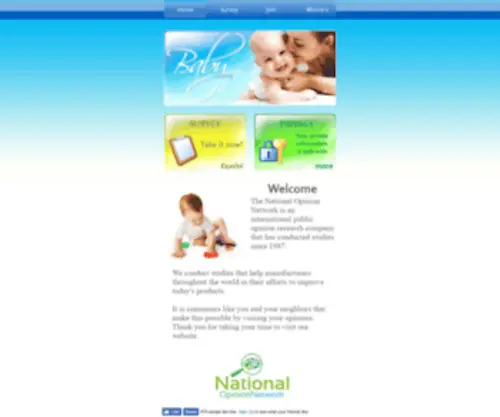 Babysurvey.net(Baby Survey) Screenshot