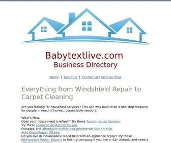 Babytextlive.com(Household Business Directory) Screenshot