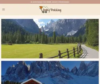 Babytrekking.it(BabyTrekking è il portale sulla montagna con zaino e passeggino) Screenshot