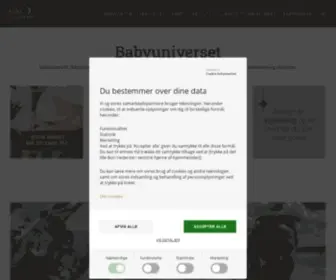 Babyuniverset.dk(Her finder du ærlig info om graviditet og babyudstyr) Screenshot
