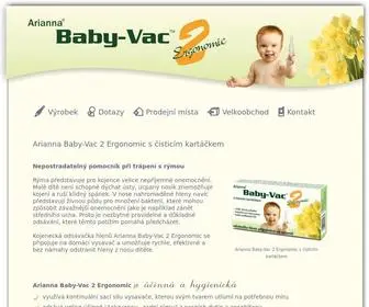 Babyvac.cz(Dětská odsávačka připojitelná na vysavač) Screenshot