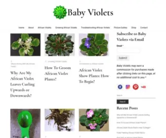 Babyviolets.com(Baby Violets) Screenshot