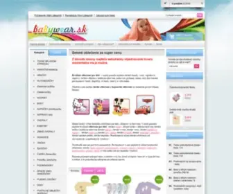 Babywear.sk(Detské oblečenie) Screenshot