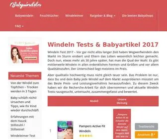 Babywindeln-Test.de(Babywindeln & Babyartikel im Vergleich) Screenshot