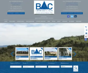 Bac-Immobilier.com(Agence immobilière Carcassonne Limoux) Screenshot