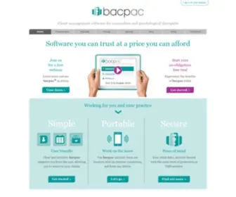 Bac-Pac.co.uk(Software you can trust at a price you can afford) Screenshot