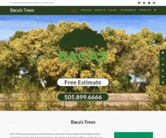 Bacastrees.com(Baca's Trees) Screenshot