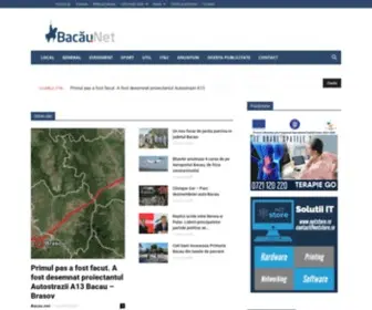Bacau.net(Portal de stiri al judetului Bacau) Screenshot