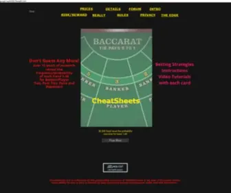 Baccarat-Cheatsheets.com(Winning Strategies) Screenshot