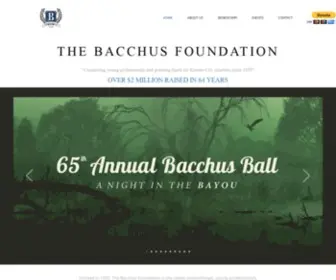 Bacchuskc.org(The Bacchus Foundation) Screenshot