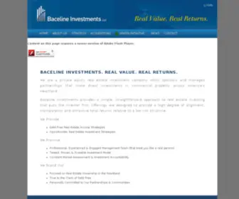 Bacelineinvestments.com(Baceline Group) Screenshot