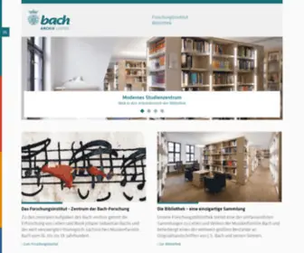 Bacharchivleipzig.de(Archiv Leipzig) Screenshot