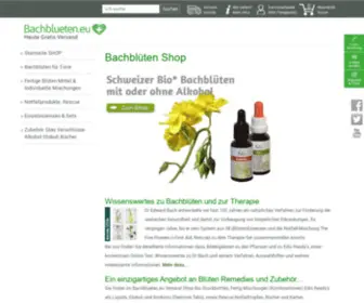 Bachblueten.eu(Bachblüten Original Dr) Screenshot