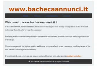 Bachecaannunci.it(Dit domein kan te koop zijn) Screenshot