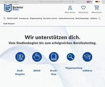 Bachelorprint.de(Abschlussarbeiten drucken & binden) Screenshot
