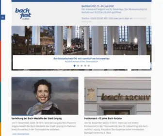 Bachfestleipzig.de(Archiv Leipzig) Screenshot