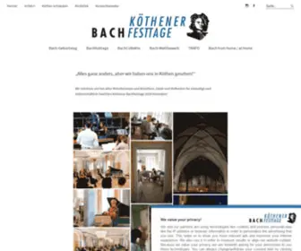 Bachfesttage.de(Köthener Bachfesttage) Screenshot