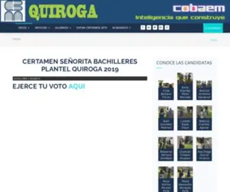 Bachilleresquiroga.com(Plantel Quiroga) Screenshot