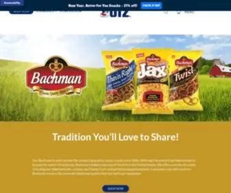 Bachmanco.com(Utz Quality Foods) Screenshot