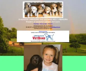 Bachmanmillfarm.com(Breeders of Labrador Retrievers in Mt Airy Maryland) Screenshot