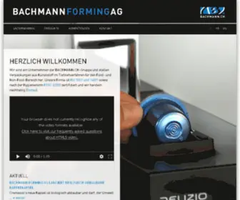 Bachmann-Forming.ch(Präsentation) Screenshot