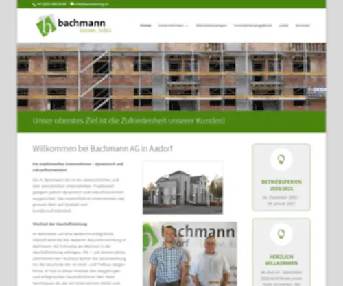 Bachmannag.ch(Bachmannag) Screenshot