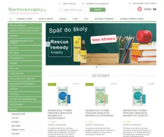 Bachovekvapky.sk(Bachove kvapky) Screenshot