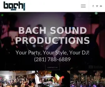 Bachsoundproductions.com(Bach Sound Productions is a professional DJ company providing DJ) Screenshot