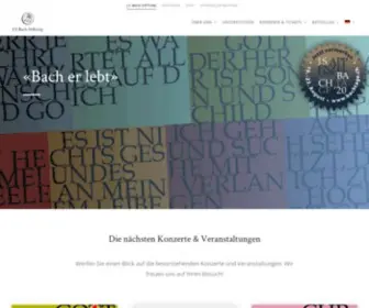 Bachstiftung.ch(J.S) Screenshot