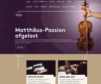 Bachvereniging.nl(Nederlandse Bachvereniging) Screenshot
