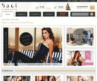 Baci-Lingerie.de(Dessous & Unterwäsche Shop von) Screenshot